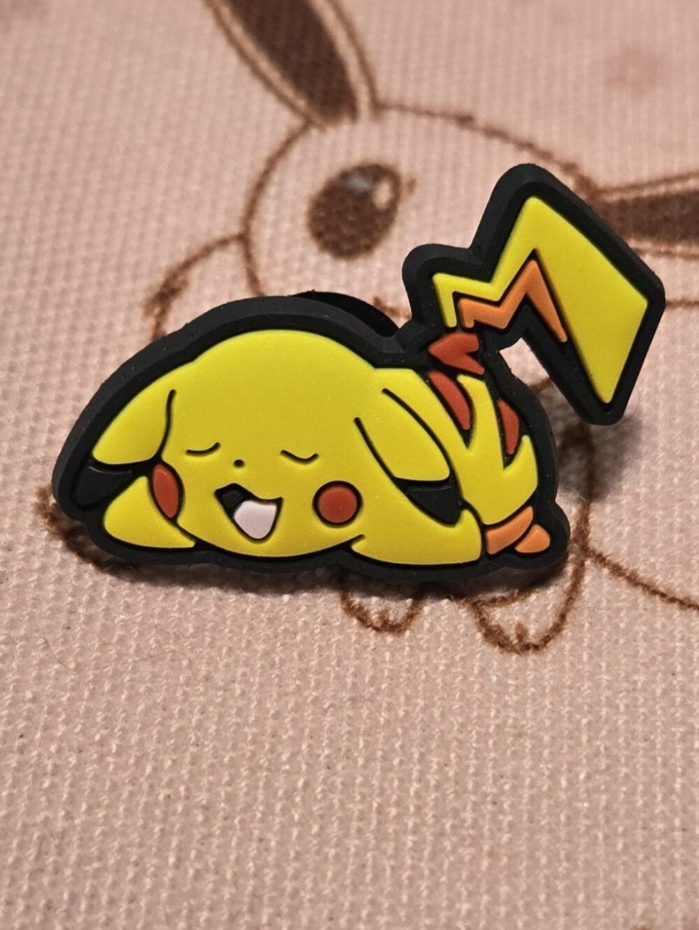 3/$10 Sleeping Pikachu Pokémon Croc Charm